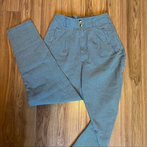 Vintage taper blue & white pinstripe pants